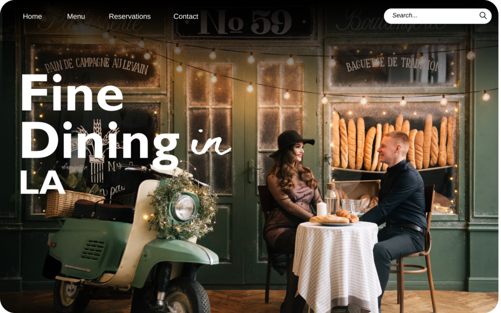 5 Top Restaurant Website Design Examples Fine Dining in LA