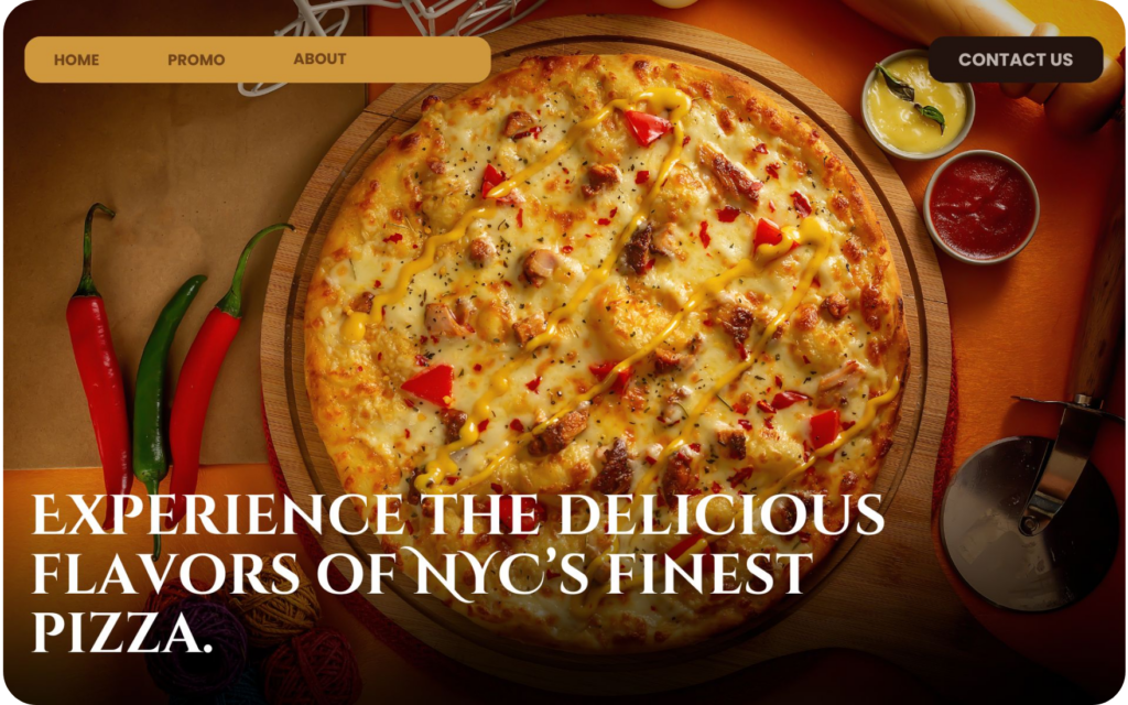 5 Top Restaurant Website Design Examples Pizza in NYC