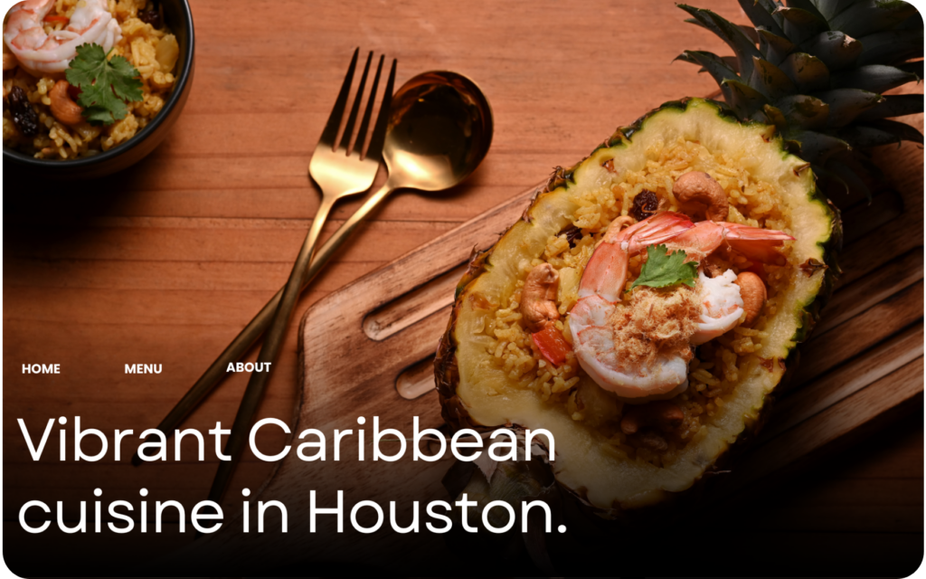 5 Top Restaurant Website Design Examples Vibrant Caribbean Food in Houston